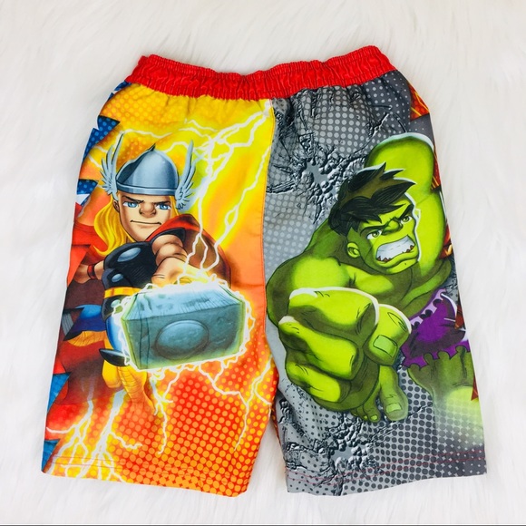 Marvel Superhero Squad Swim Trunks Size 5T - Picture 6 of 6
